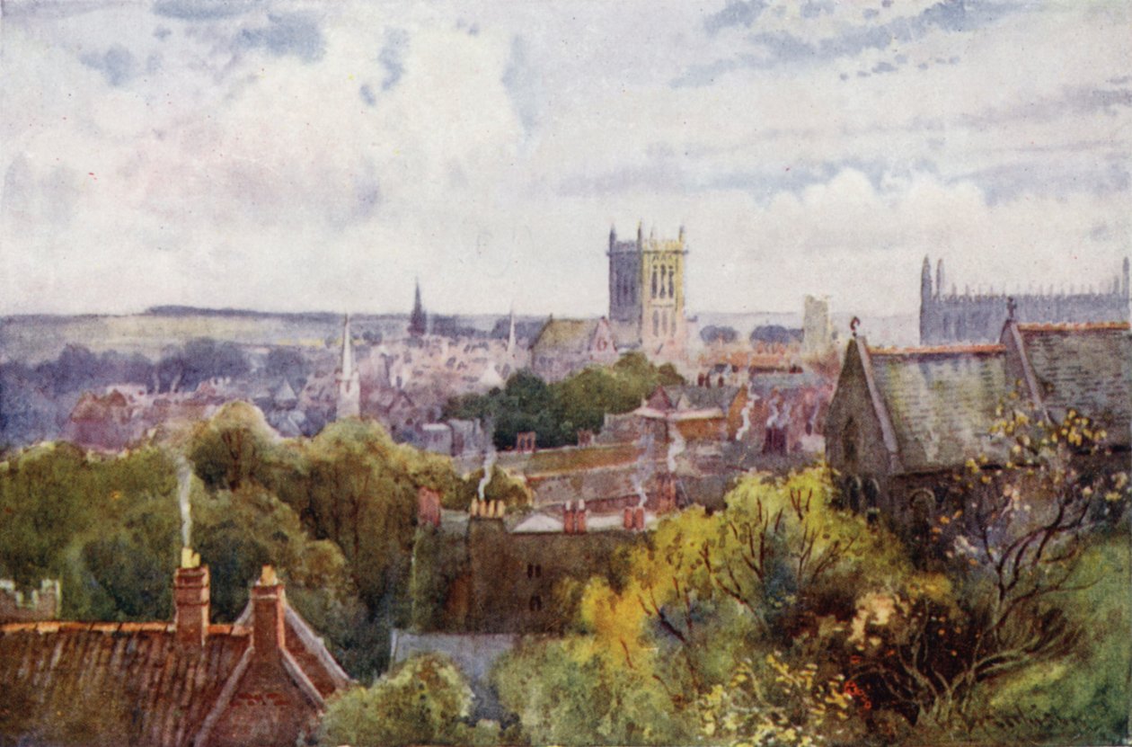 Vue de Cambridge depuis Castle Hill - William Matthison