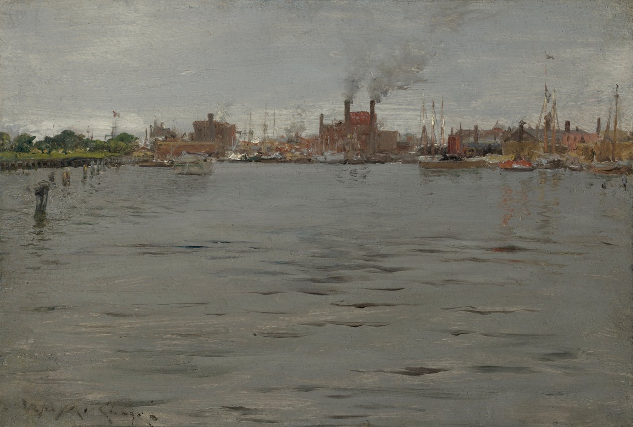 Scène de port, quais de Brooklyn - William Merritt Chase