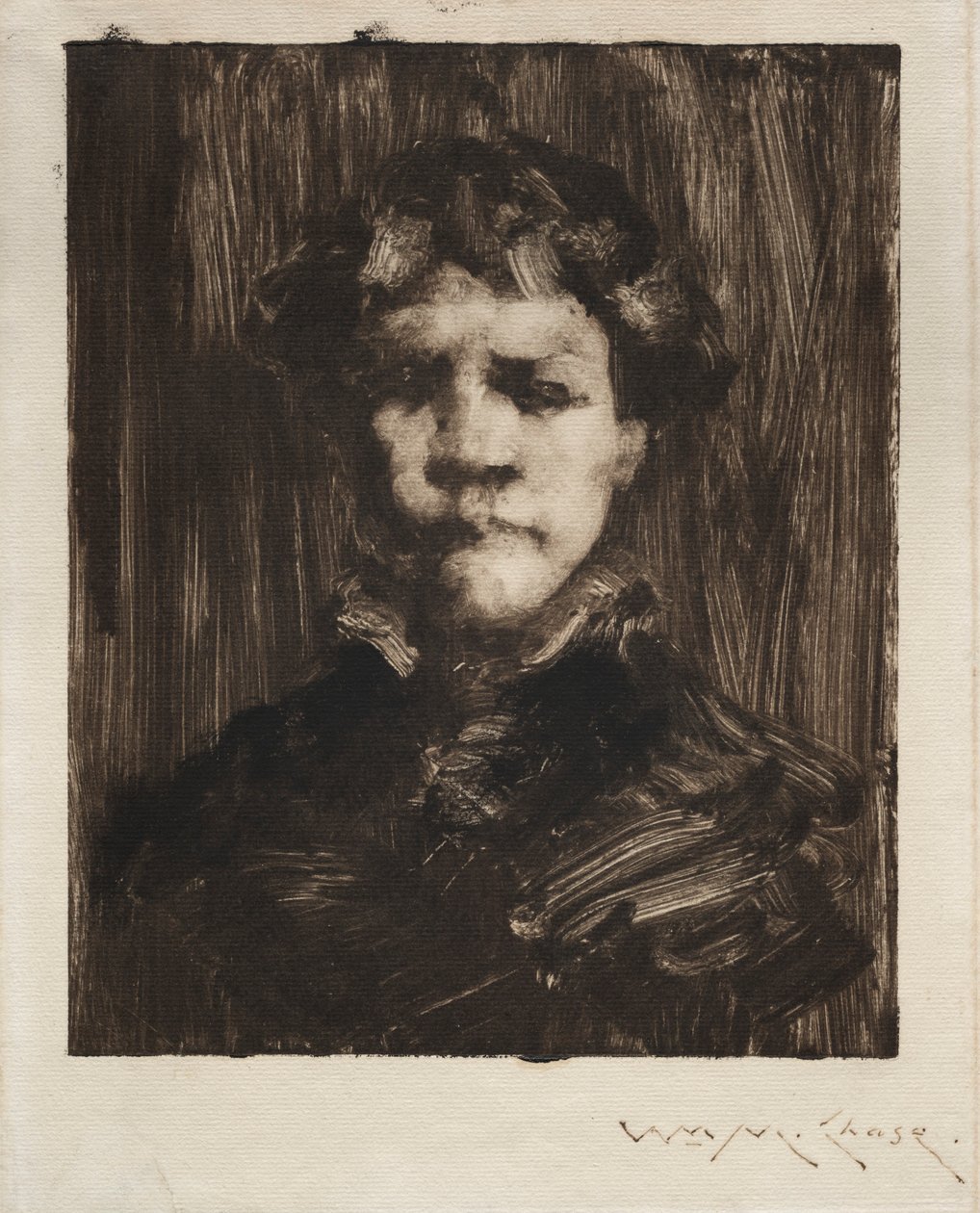 Tête de garçon - William Merritt Chase
