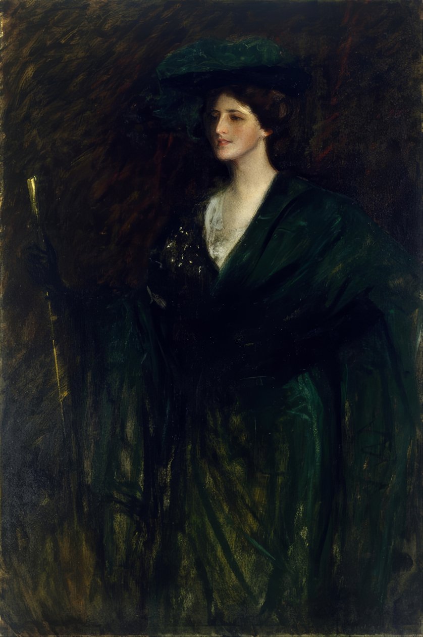 La Dame Émeraude - William Merritt Chase