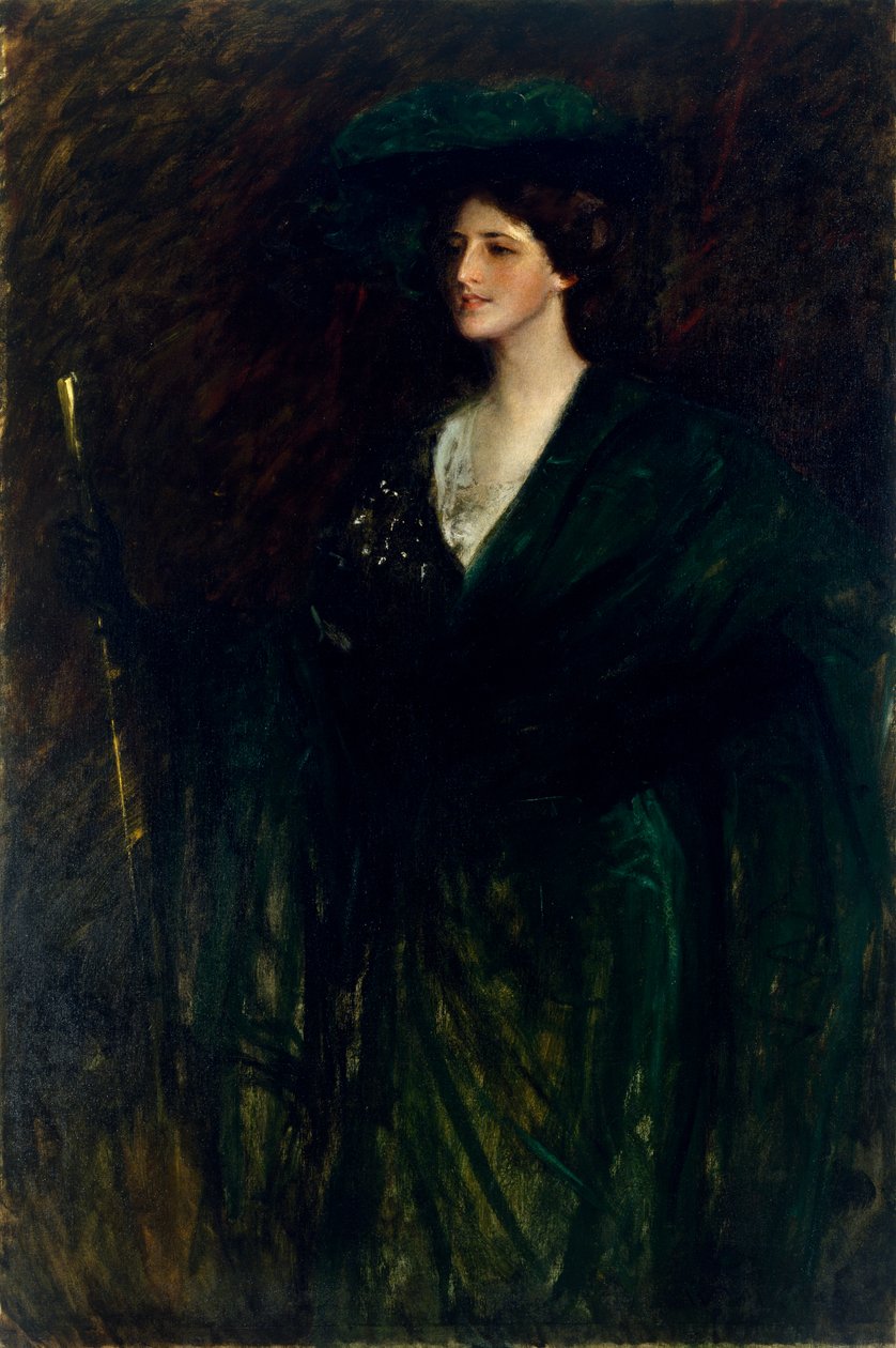 La Dame émeraude, vers 1896-1900 - William Merritt Chase