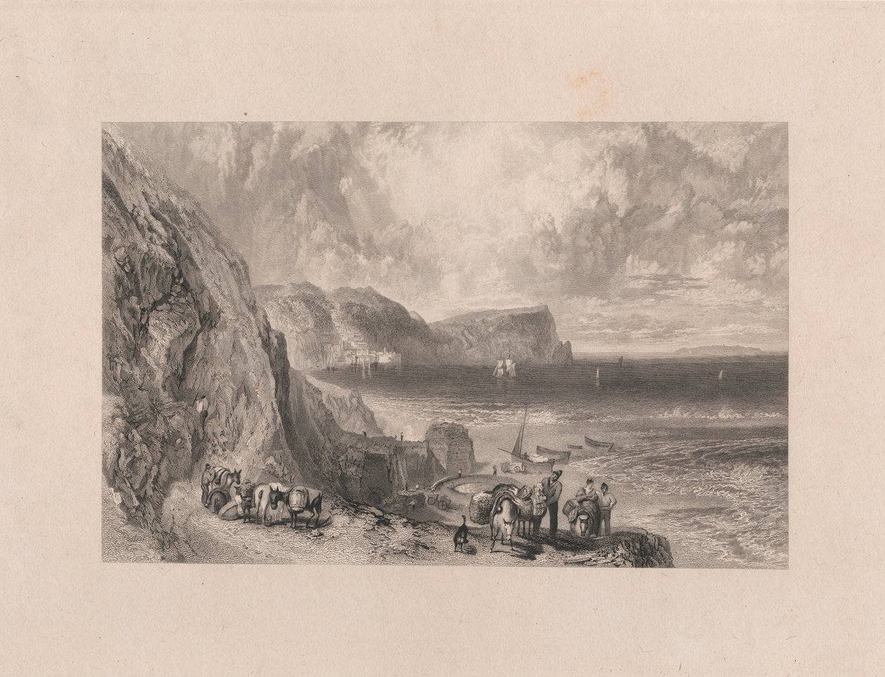 Baie de Clovelly et île de Lundy - William Miller