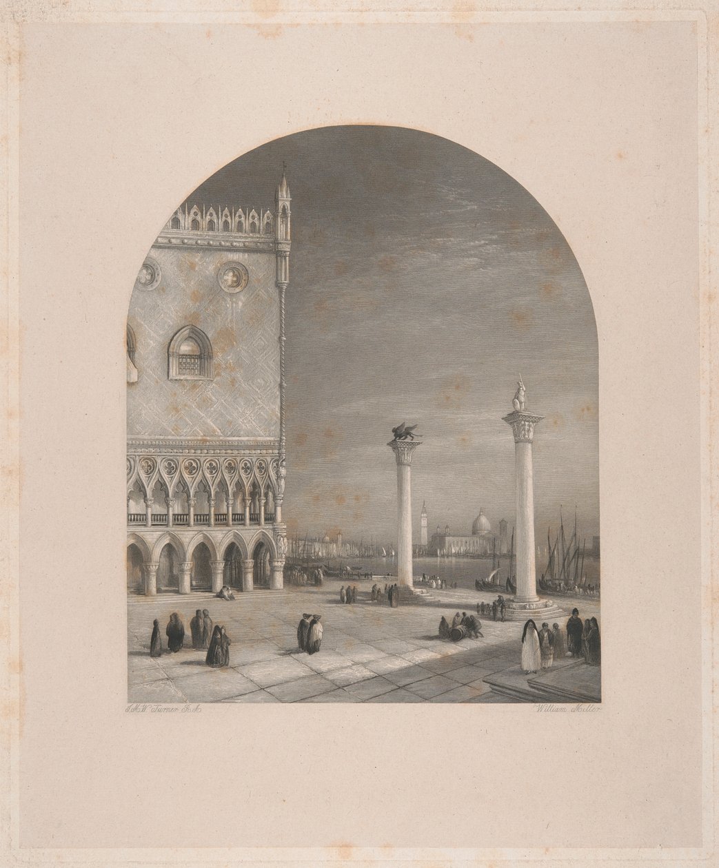Venise - la Piazzetta - William Miller