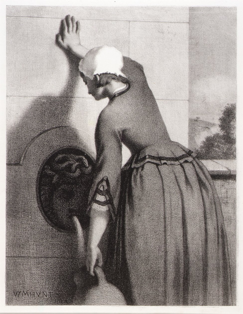 Fille à la fontaine - William Morris Hunt