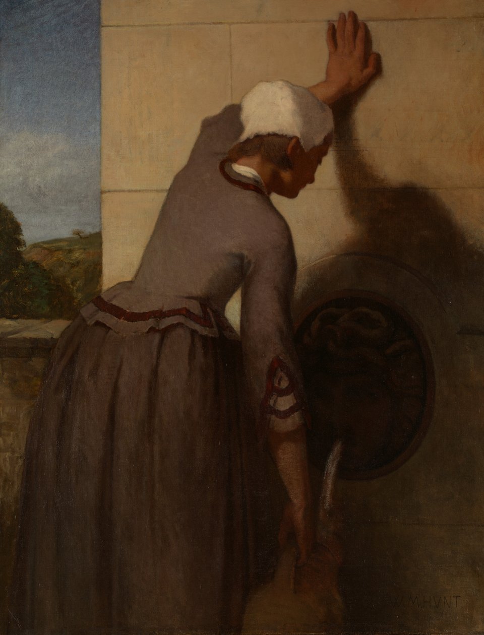 Fille à la fontaine - William Morris Hunt