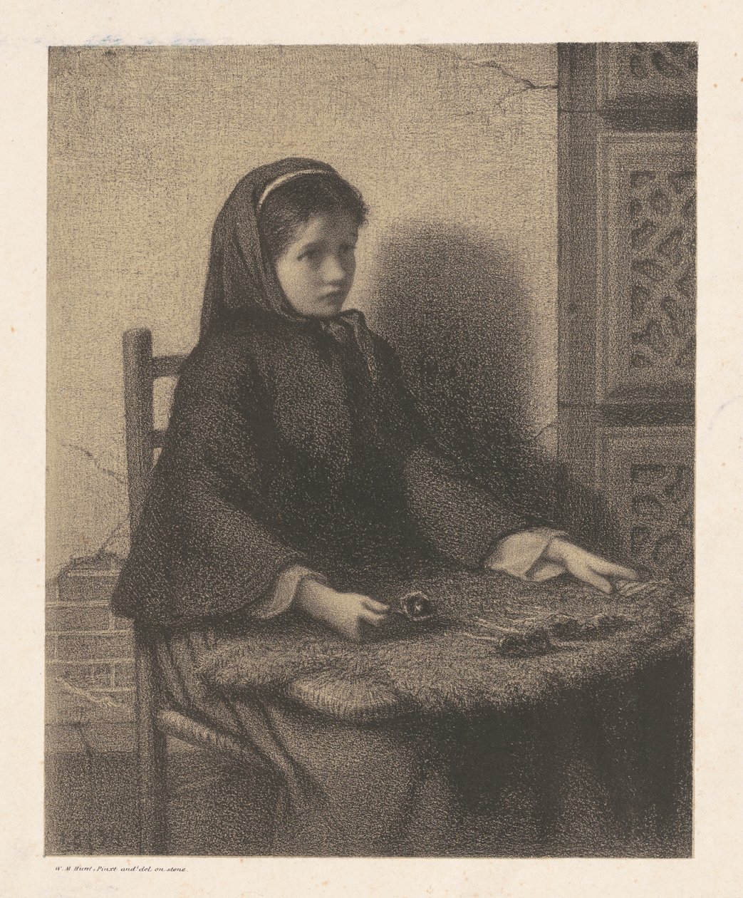 Fille violette - William Morris Hunt