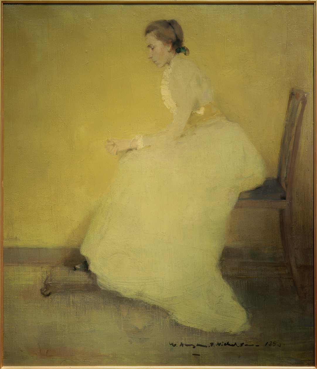 Femme en jaune - William Nicholson
