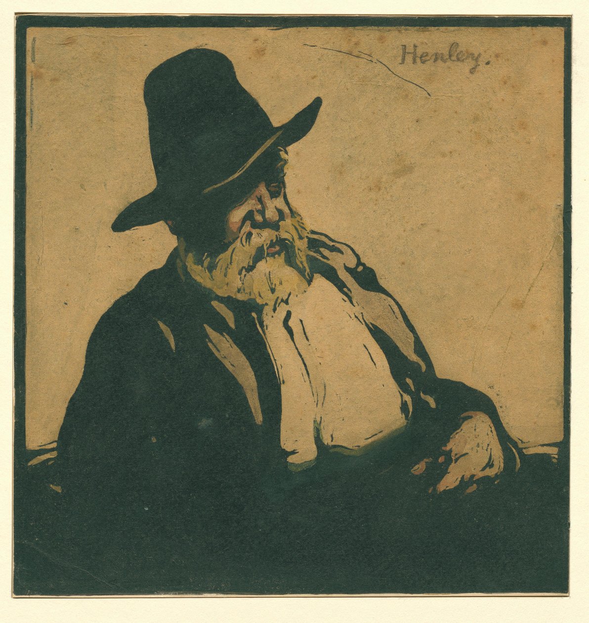 Portrait de William Ernest Henley - William Nicholson