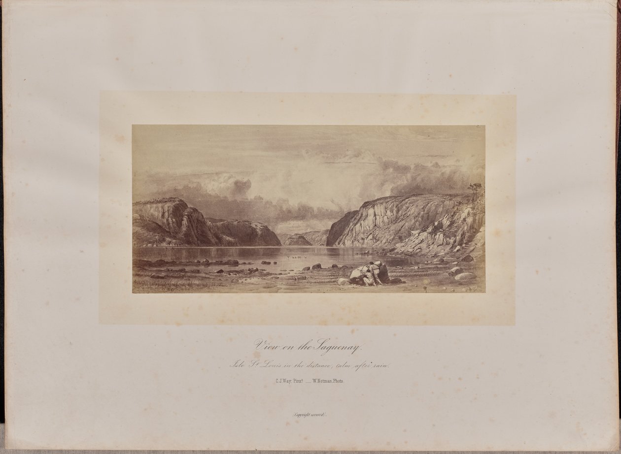 Vue sur le Saguenay - William Notman