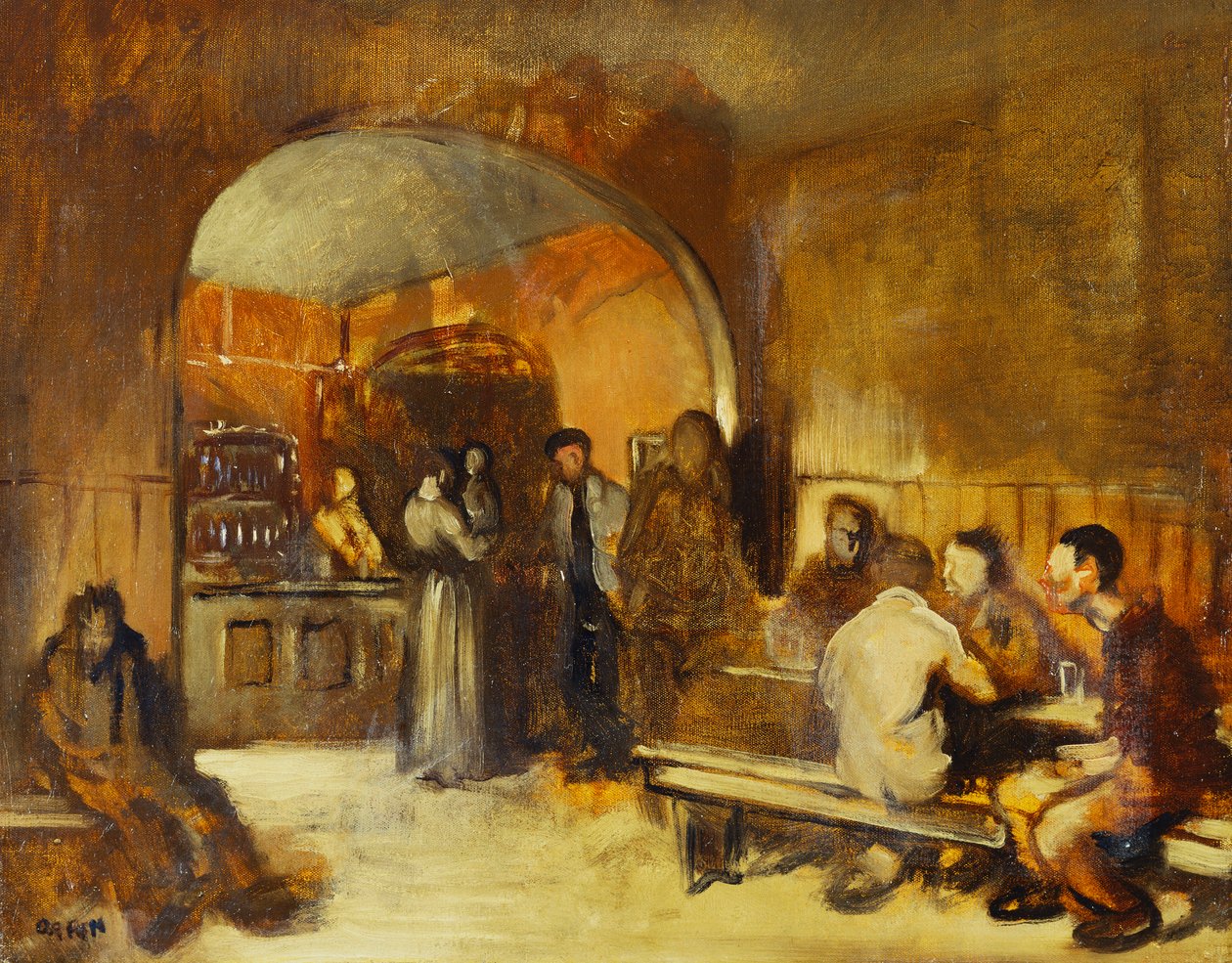 Intérieur de taverne - William Orpen