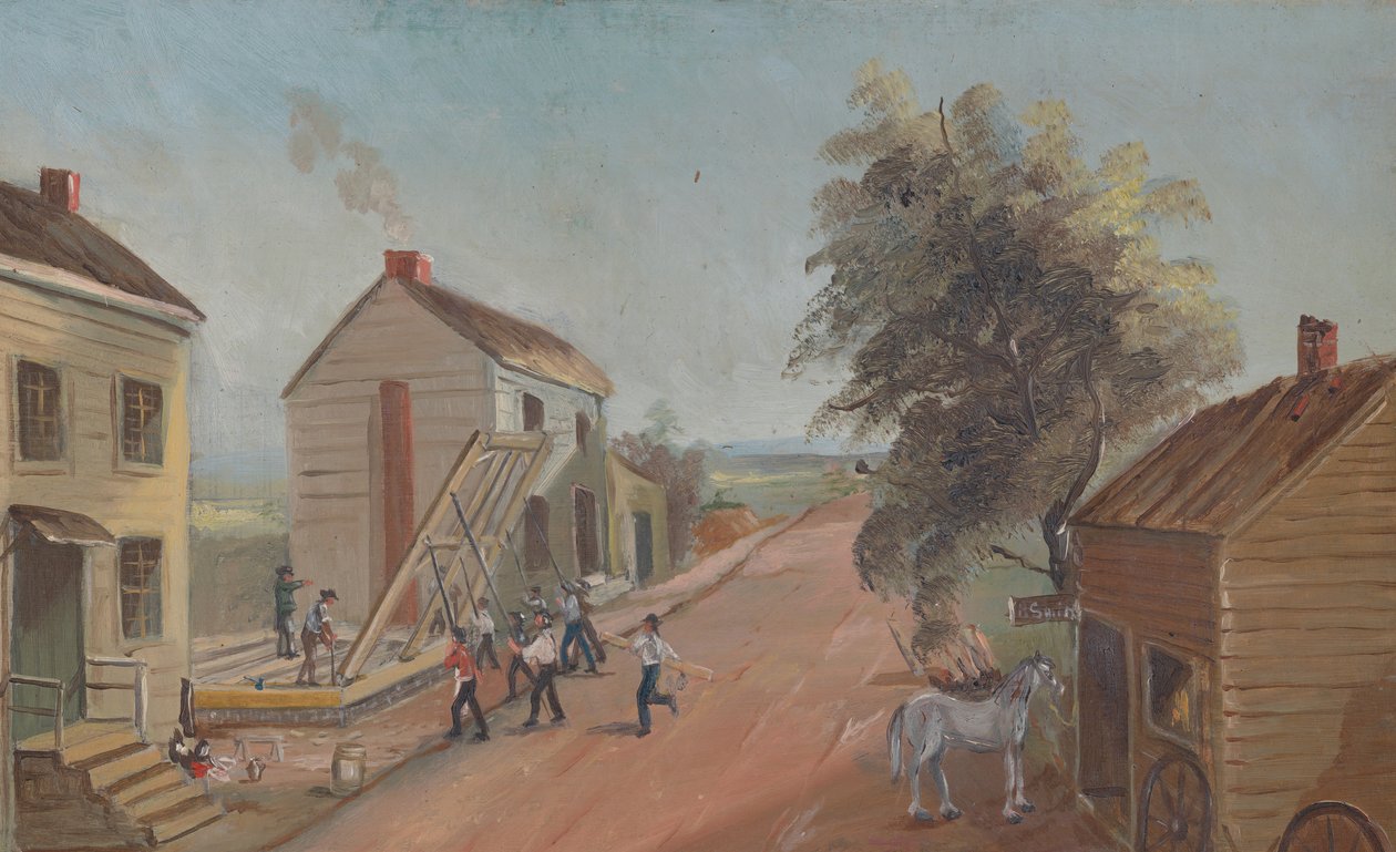 Érection de maison, années 1870 - William P. Chappel