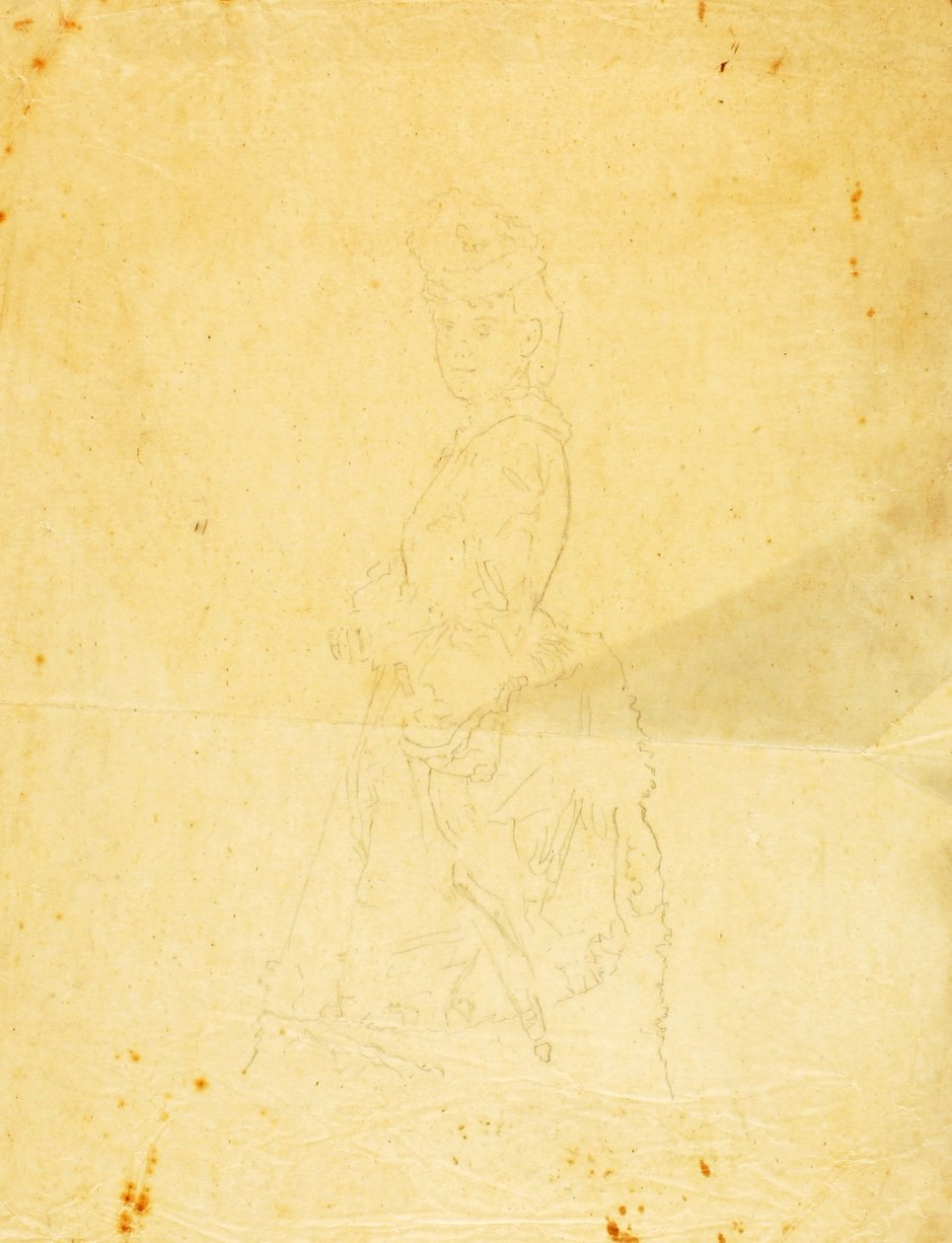 Jeune femme en robe d