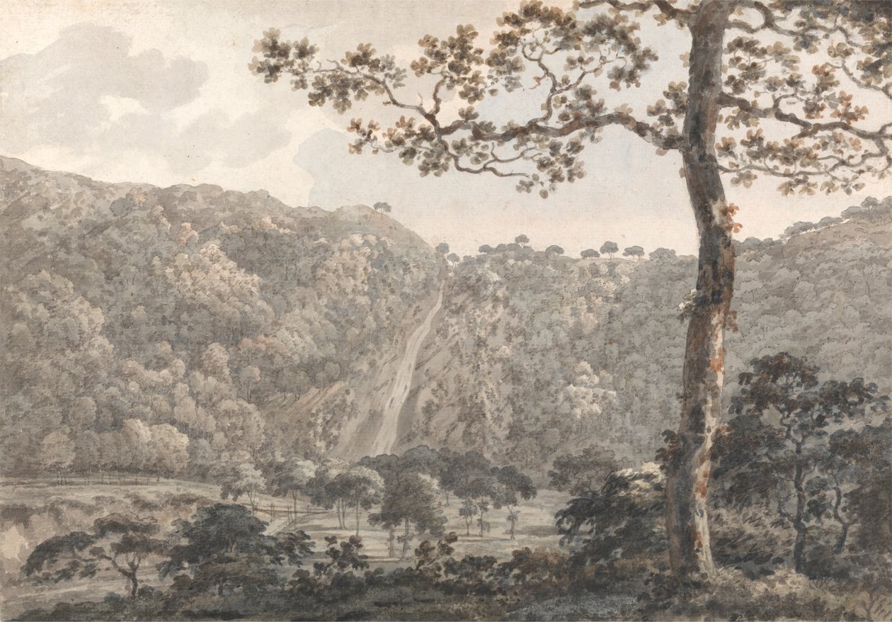 Les Chutes de Powerscourt, Co. Wicklow, Irlande - William Pars
