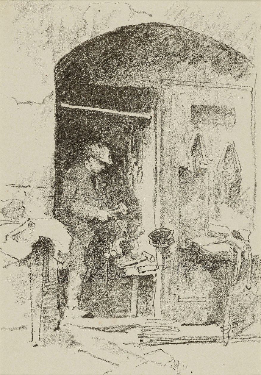 Le travailleur du fer - William Penhallow Henderson
