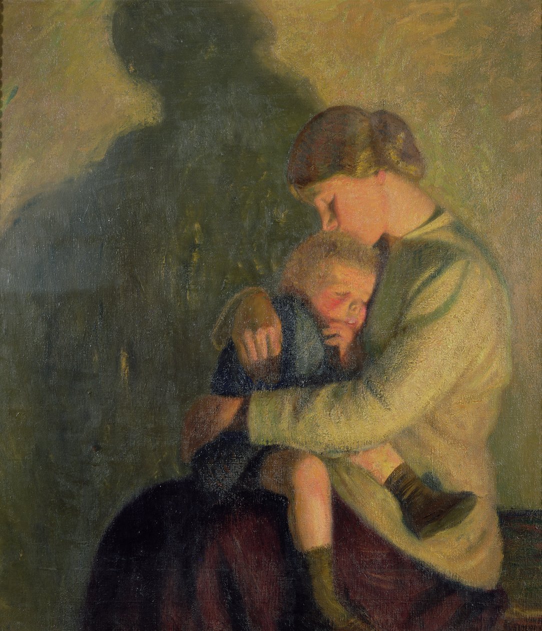 Mère et enfant : à la chandelle - William Rothenstein