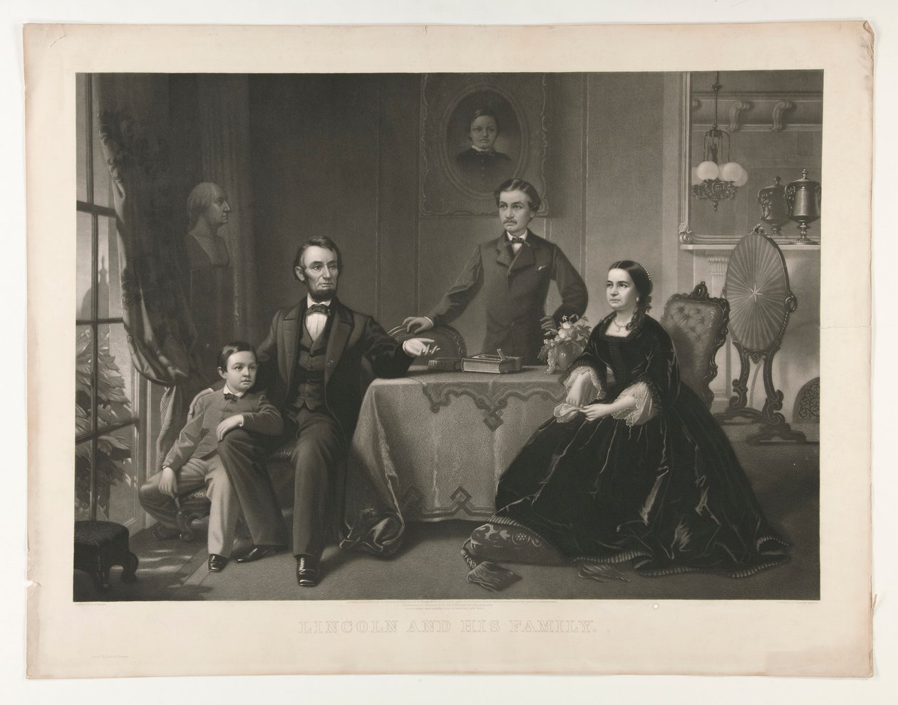Lincoln et sa famille - William Sartain