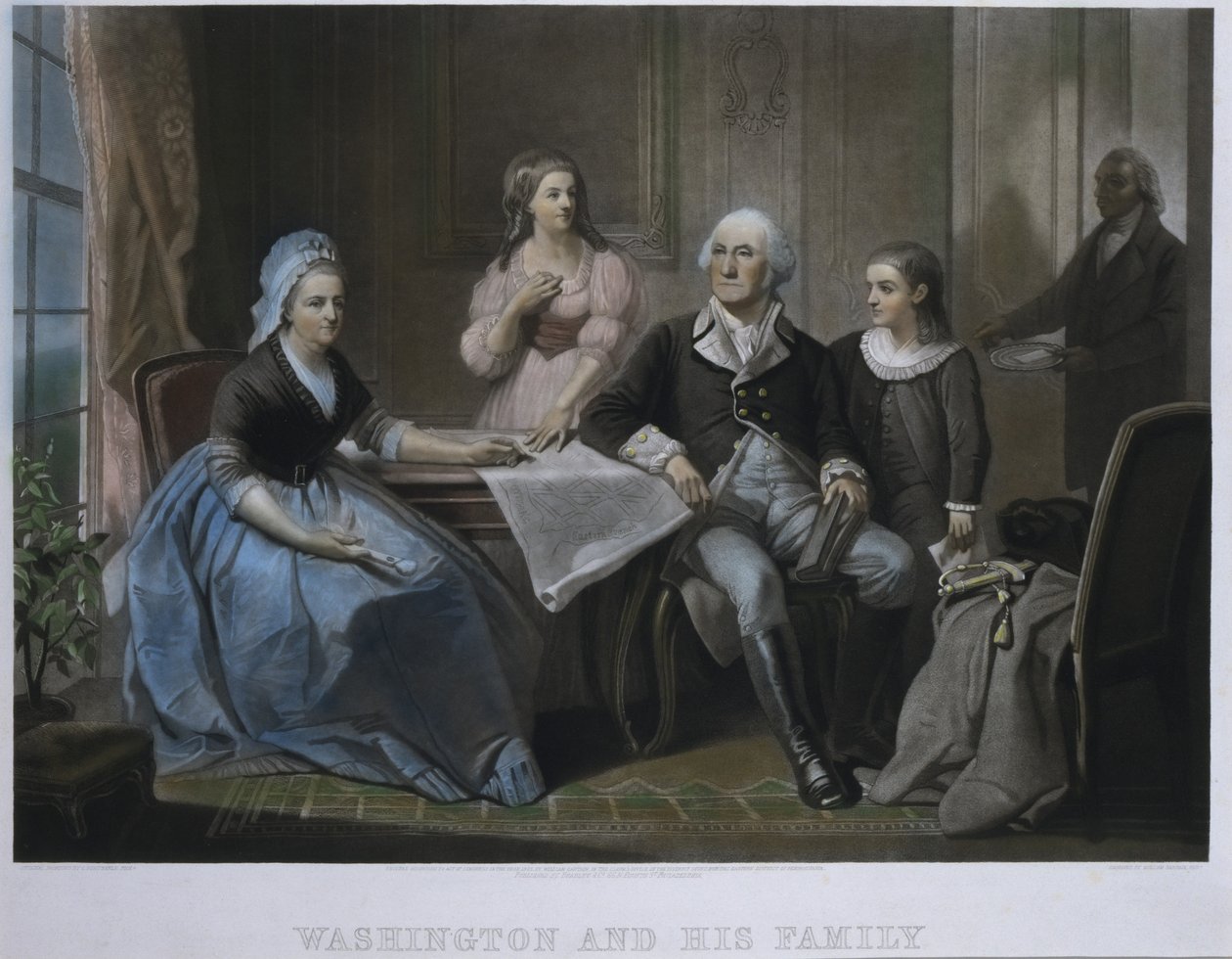 Washington et sa famille - William Sartain