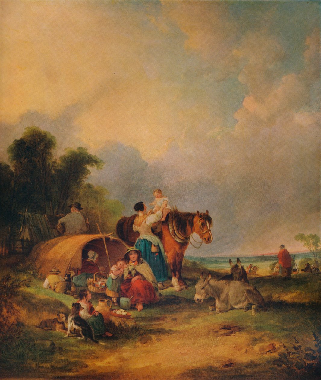 Un campement gitan, vers 1788 - William Shayer