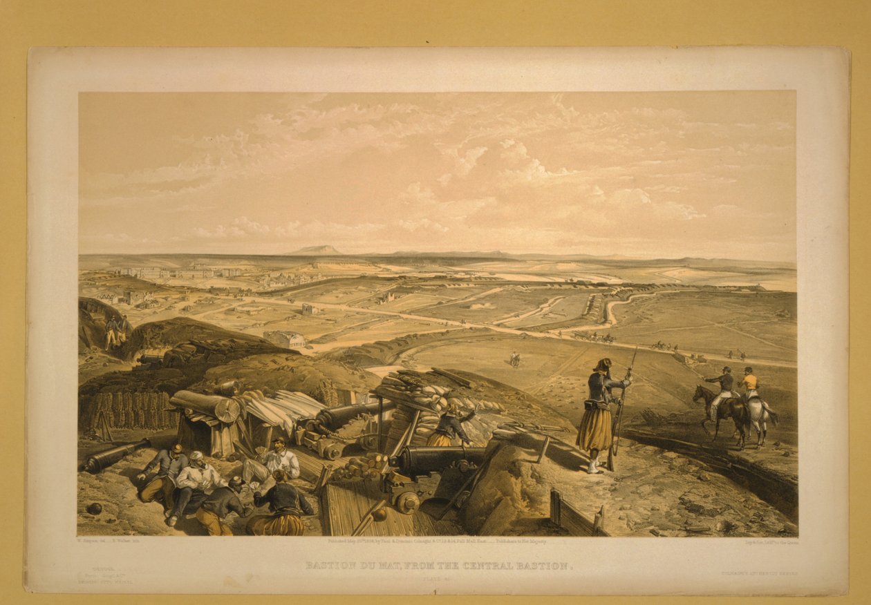 Le Bastion du Mat, Sébastopol, 1855 - William Crimea Simpson