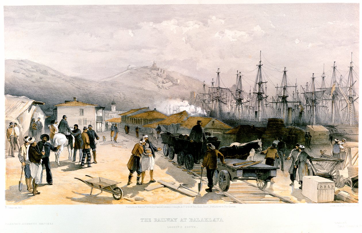 Le chemin de fer à Balaklava, 1855-1856 - William Crimea Simpson