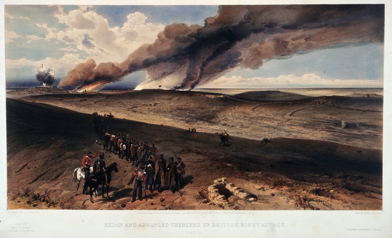 Le Redan et les Tranchées Britanniques - William Crimea Simpson