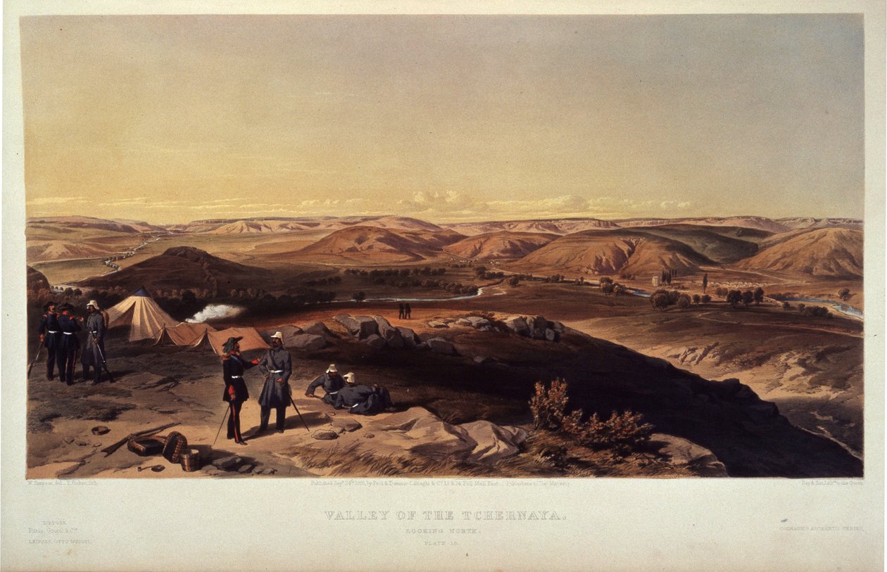 Vallée de la rivière Chernaya - William Crimea Simpson