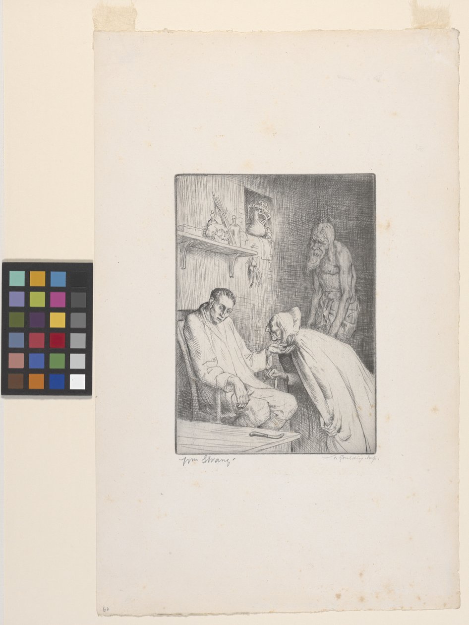 Homme et sorcière - William Strang