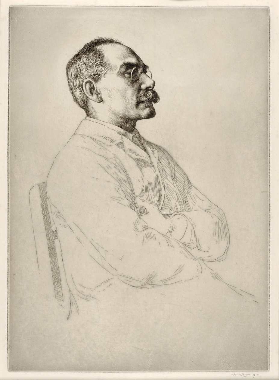 Rudyard Kipling (1865 - 1936), pub. 1898 - William Strang