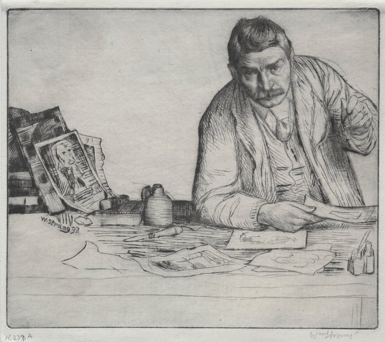 Autoportrait - "Le Graveur" - William Strang