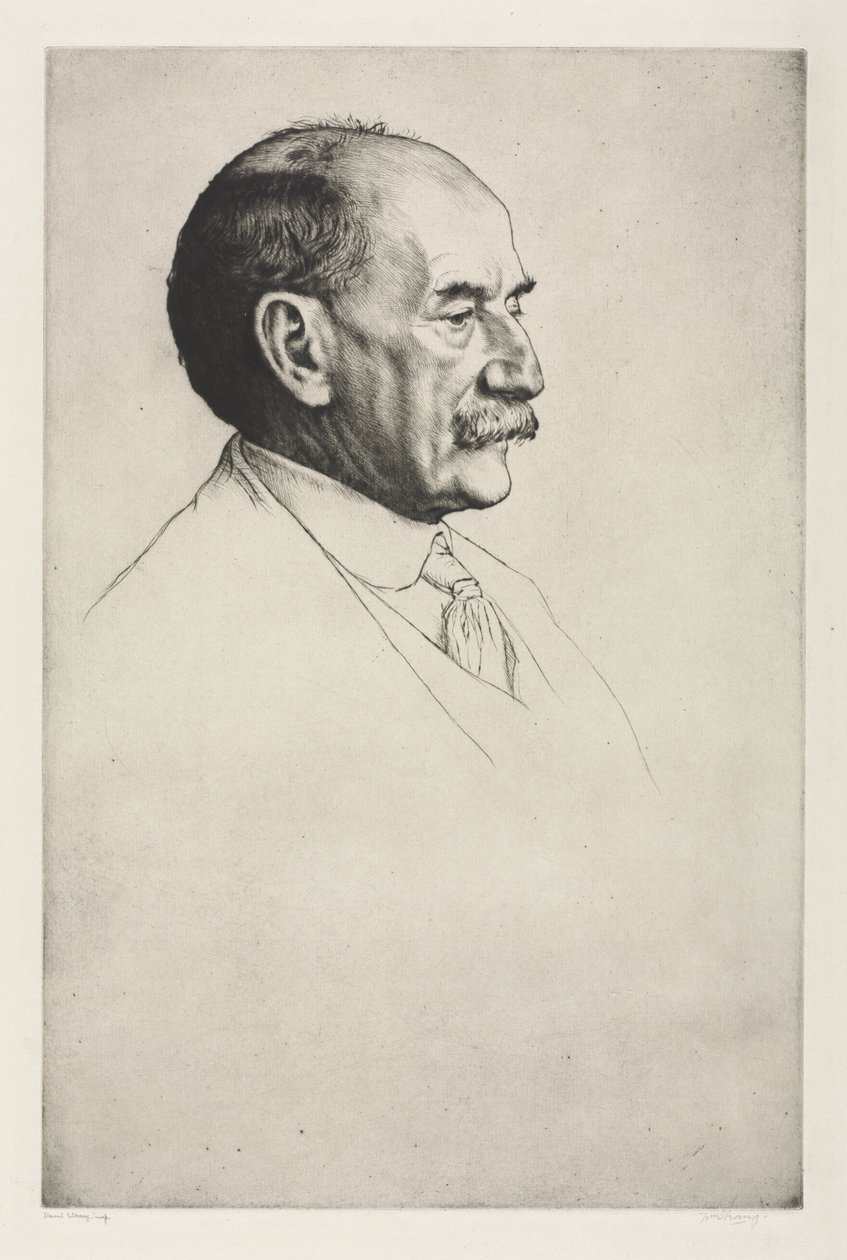 Thomas Hardy, de Profil Droit - William Strang