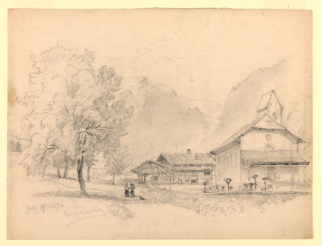 Paysage, Grindelwald, Suisse - William Trost Richards