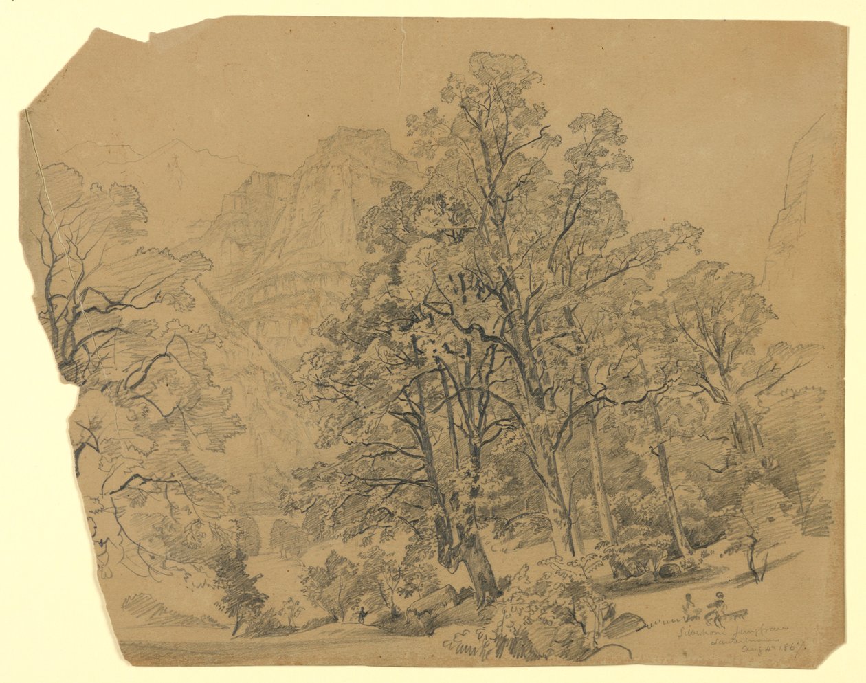 Paysage, Silberhorn, Lauterbrunnen, Suisse - William Trost Richards