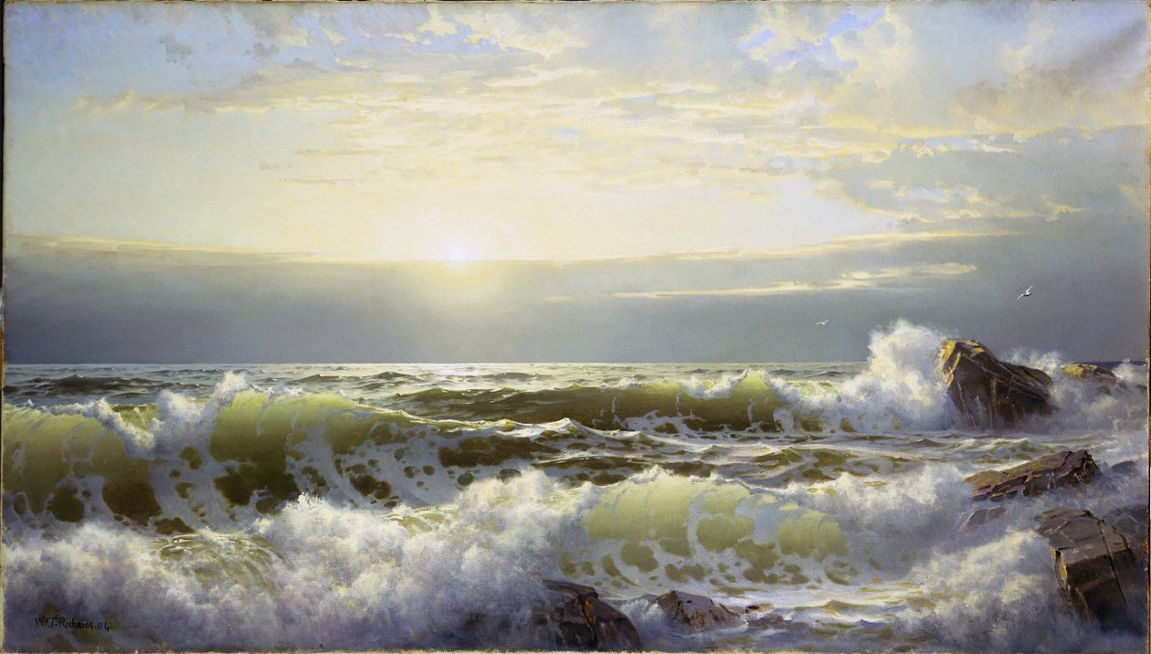 Au large du Connecticut, Newport - William Trost Richards