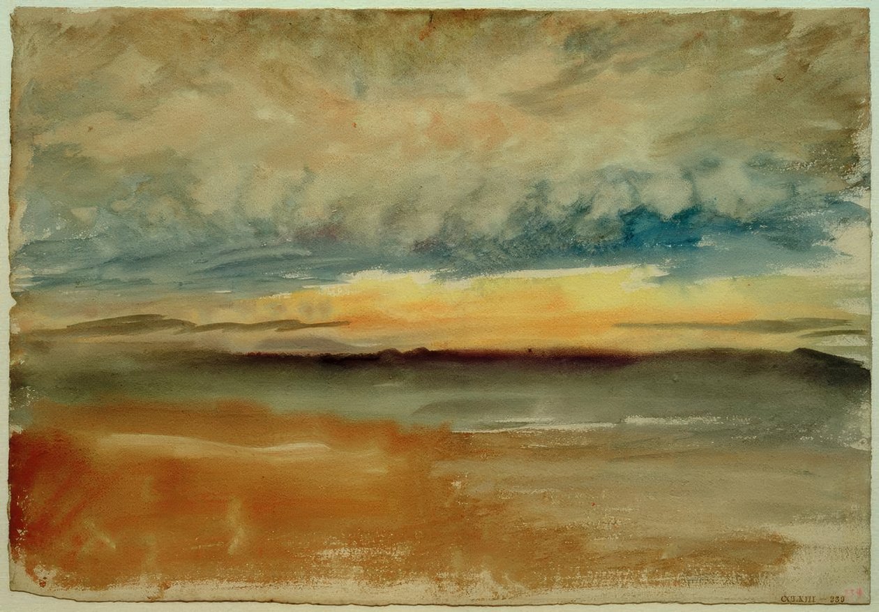 Un coucher de soleil orageux - Joseph Mallord William Turner