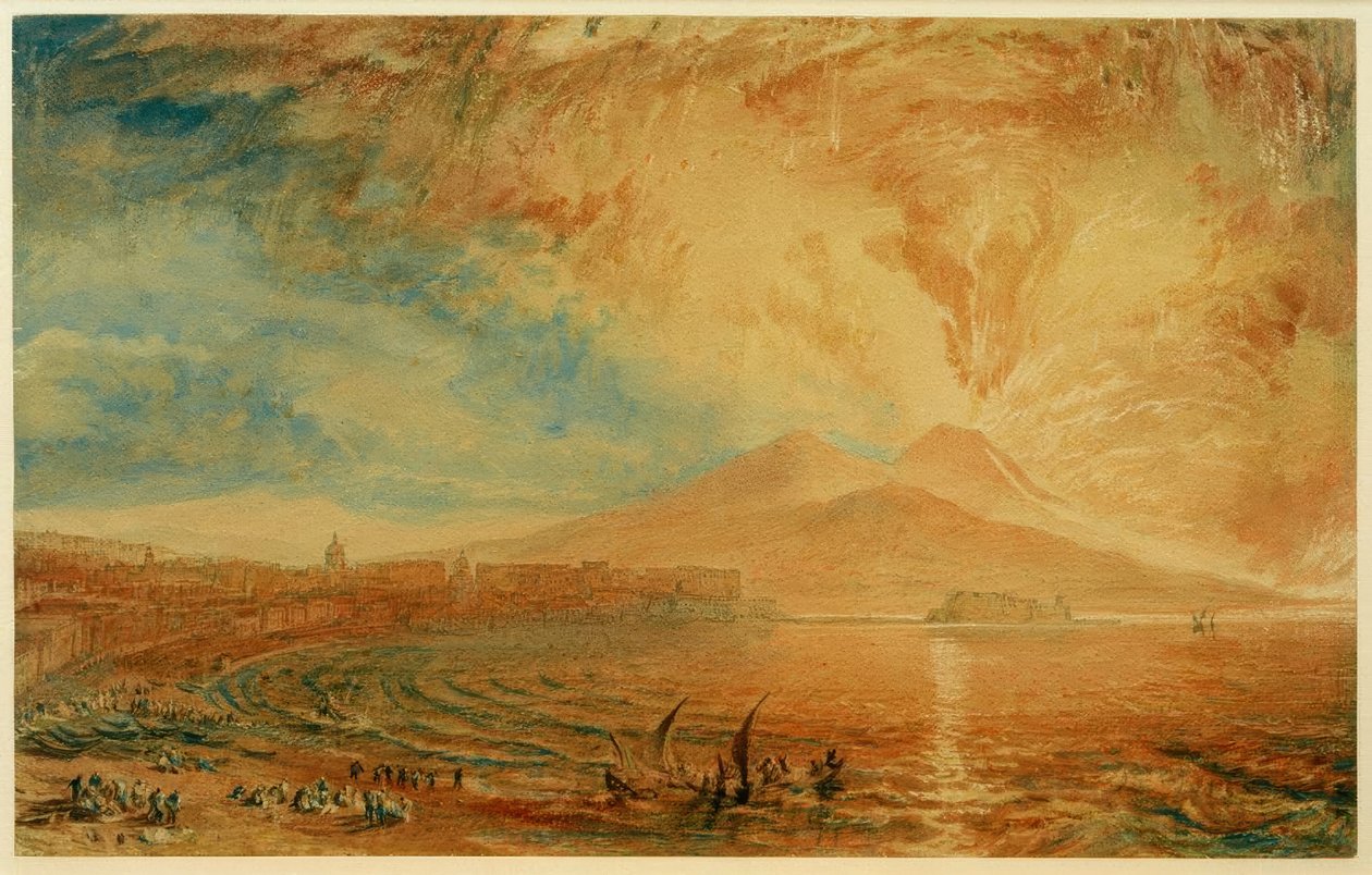 Baie de Naples (Vésuve en colère) - Joseph Mallord William Turner