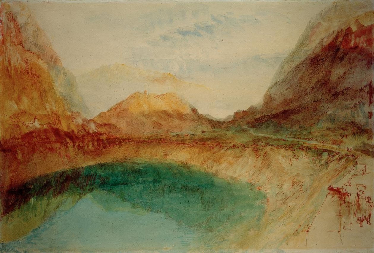 Lac dans les montagnes suisses - Joseph Mallord William Turner