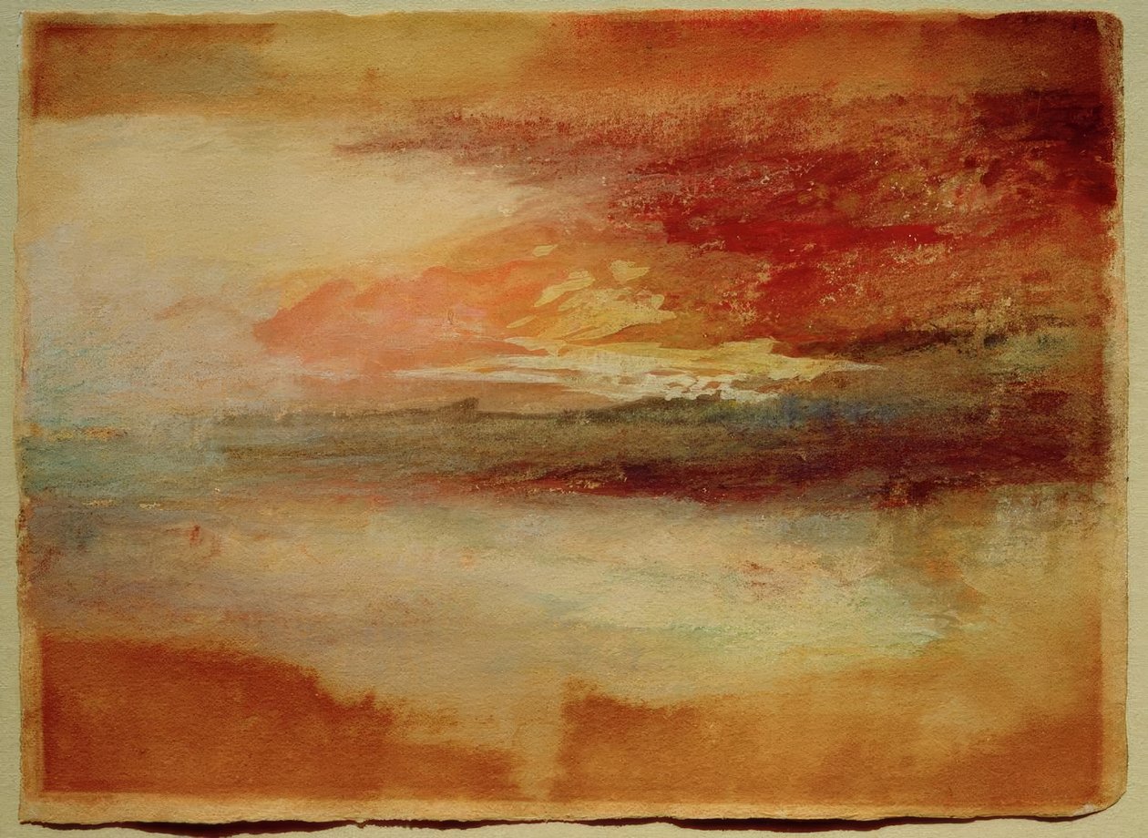 Coucher de soleil sur la côte près de Margate (?) - Joseph Mallord William Turner