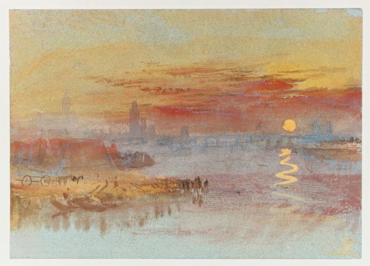 Le coucher de soleil écarlate - Joseph Mallord William Turner