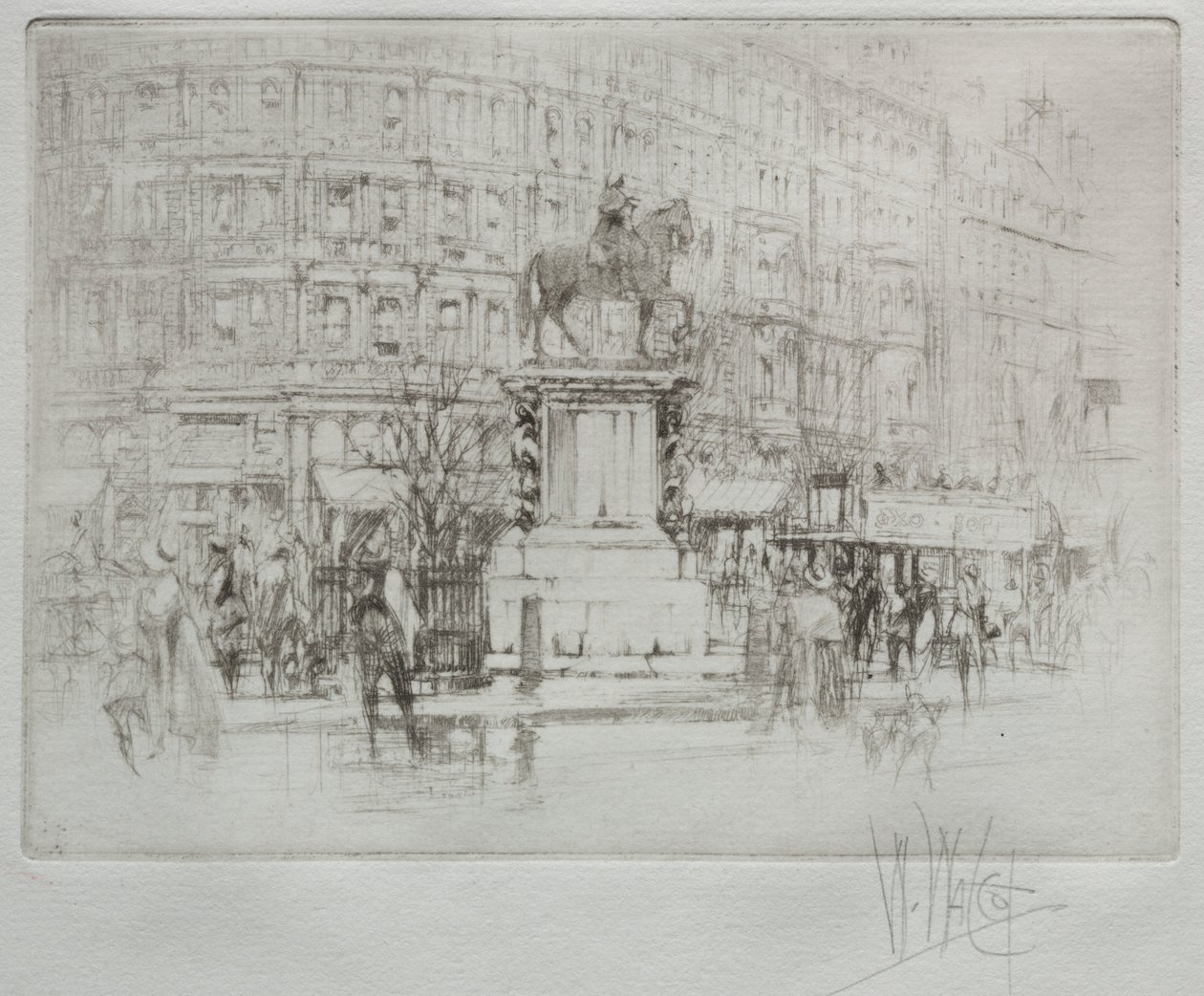 Charing Cross : La statue de Charles Ier - William Walcot