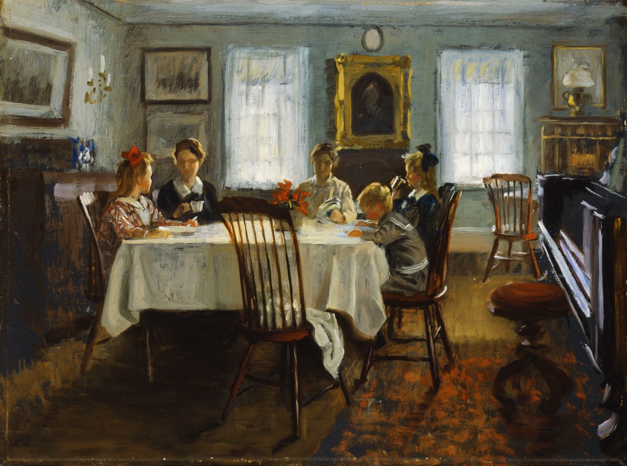 La famille Gilchrist au petit-déjeuner - William Wallace Gilchrist