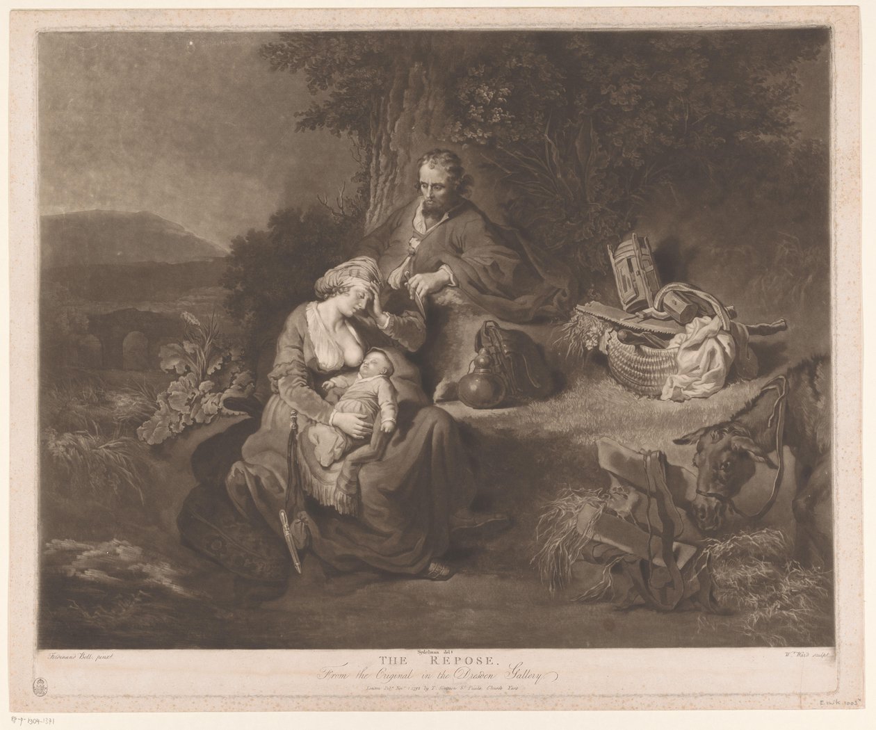 Repos pendant la fuite en Égypte - William Ward