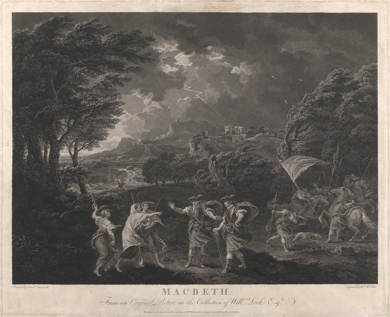 Macbeth et les sorcières - William Woollett