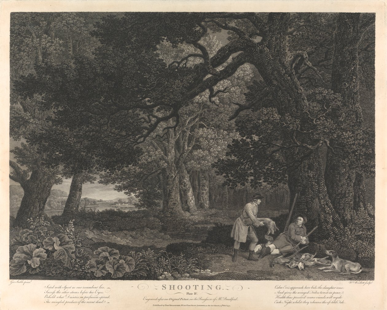 Chasse, Planche IV - William Woollett