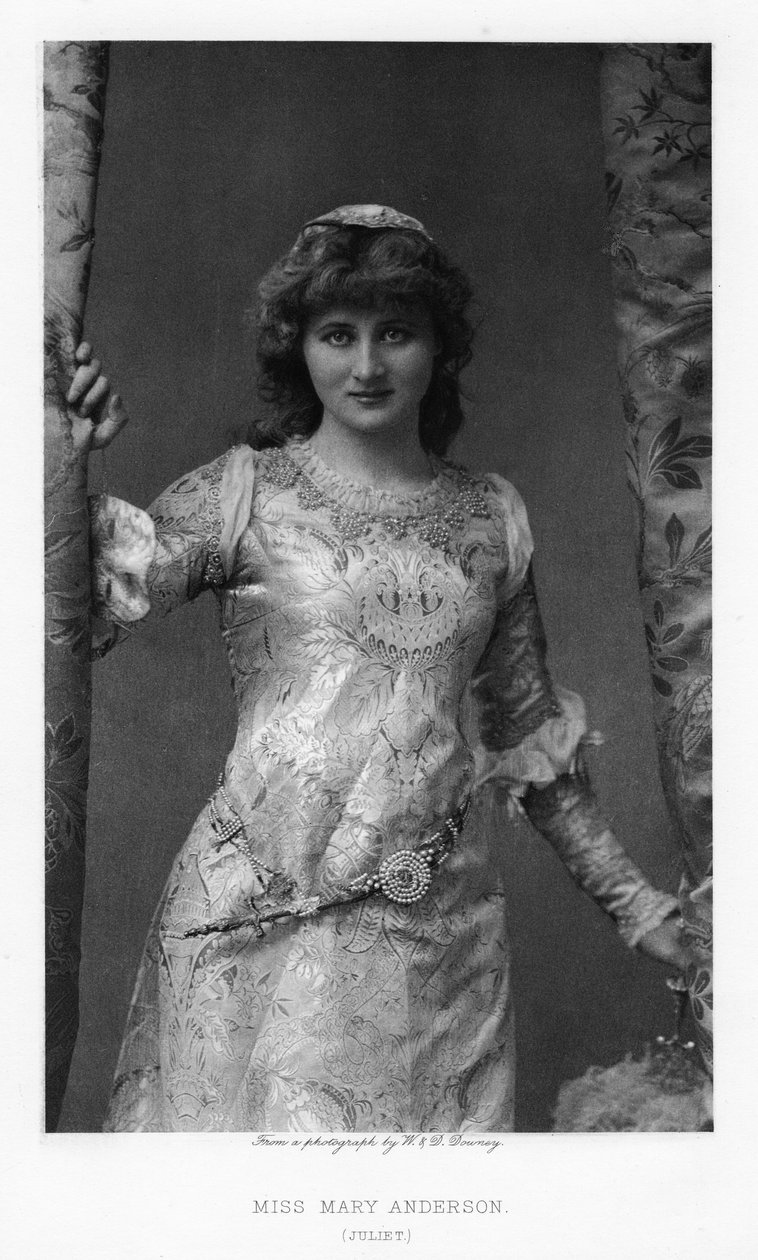 Mary Anderson, actrice américaine, vers 1895 - William and Daniel Downey
