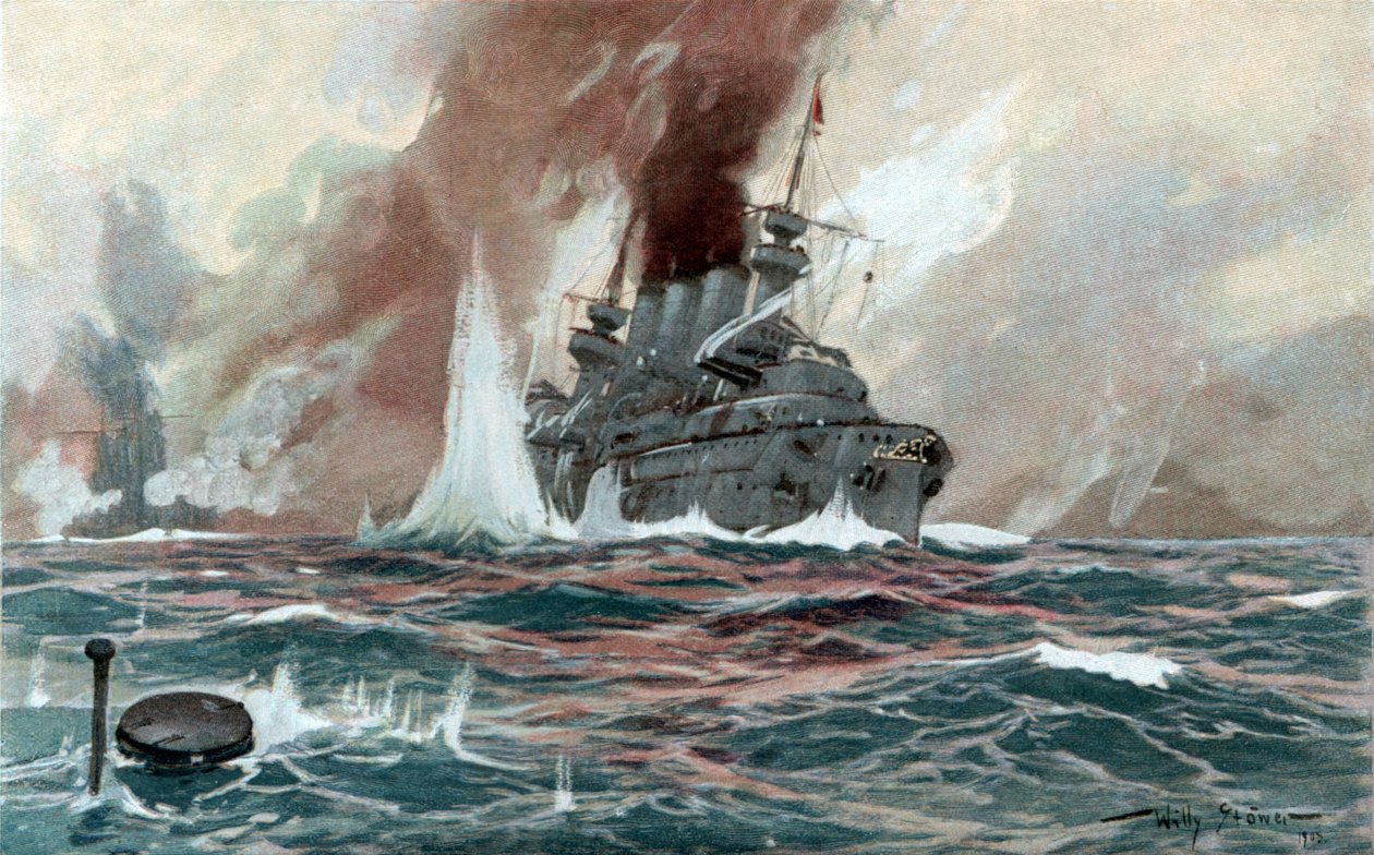 Sous-marin, vers 1905 - Willy Stöwer