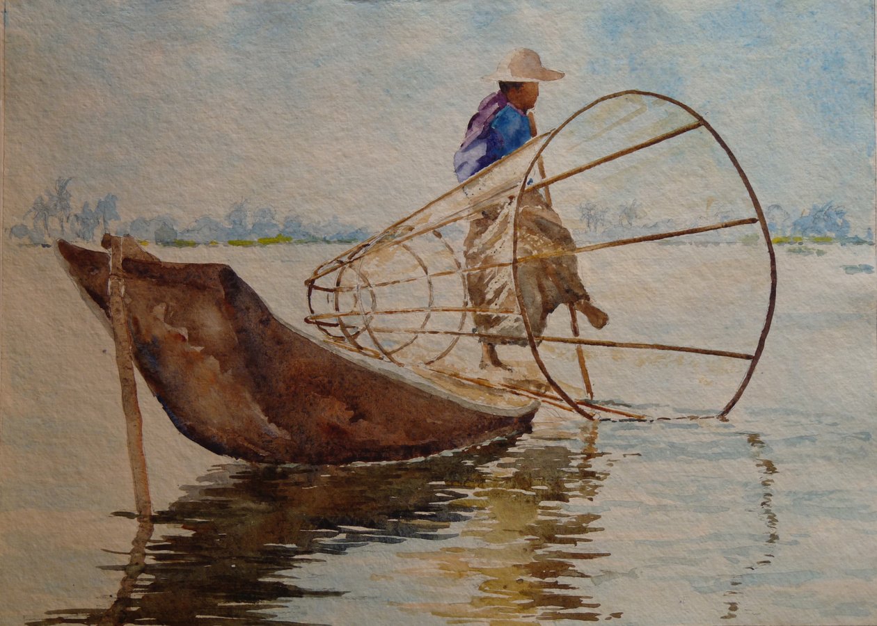 Rameur de jambe, lac Inle - Wilson Clive