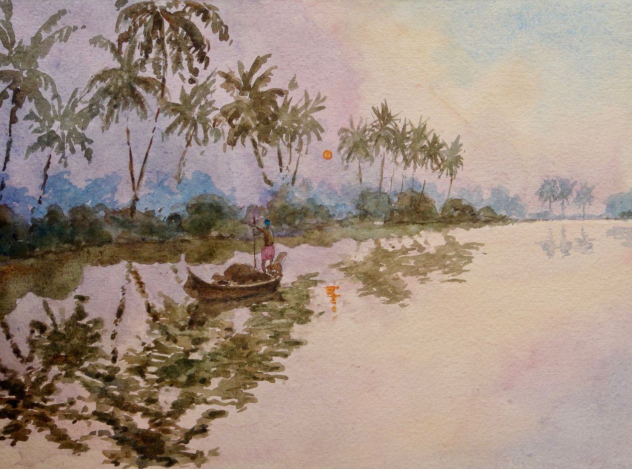 Lever de soleil à Mankotta (2) - Wilson Clive