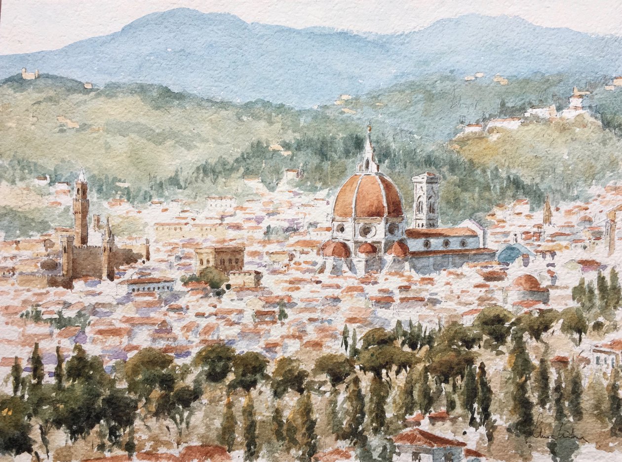 961 Depuis Fiesole, début de l