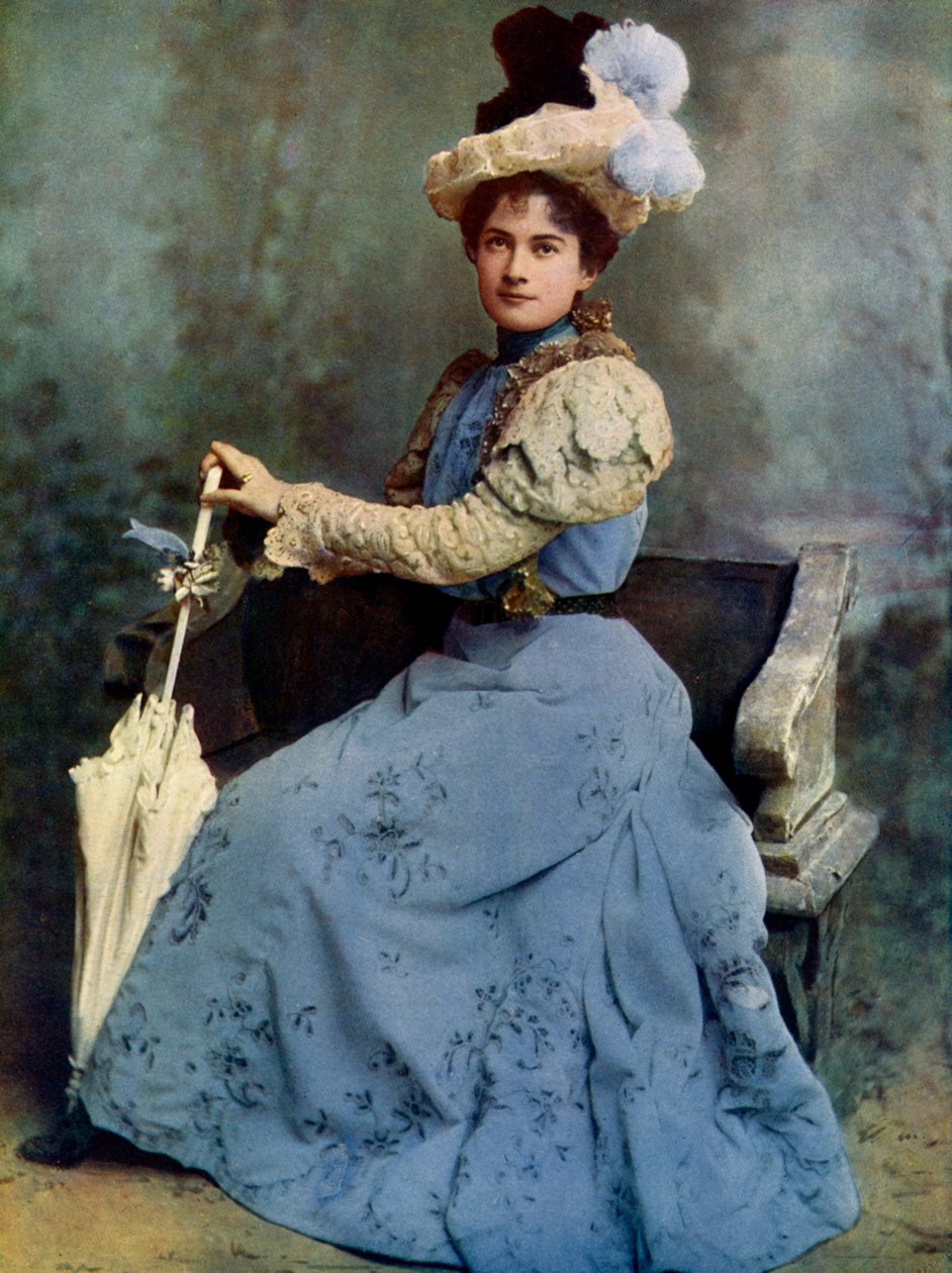 Grace Palotta, actrice, 1899-1900 - Window and Grove