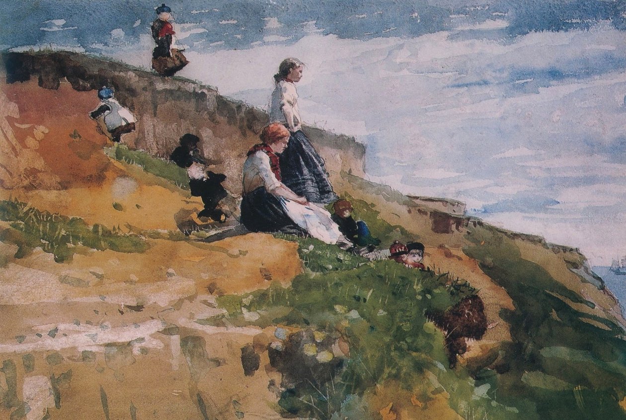 Sur la falaise - Winslow Homer